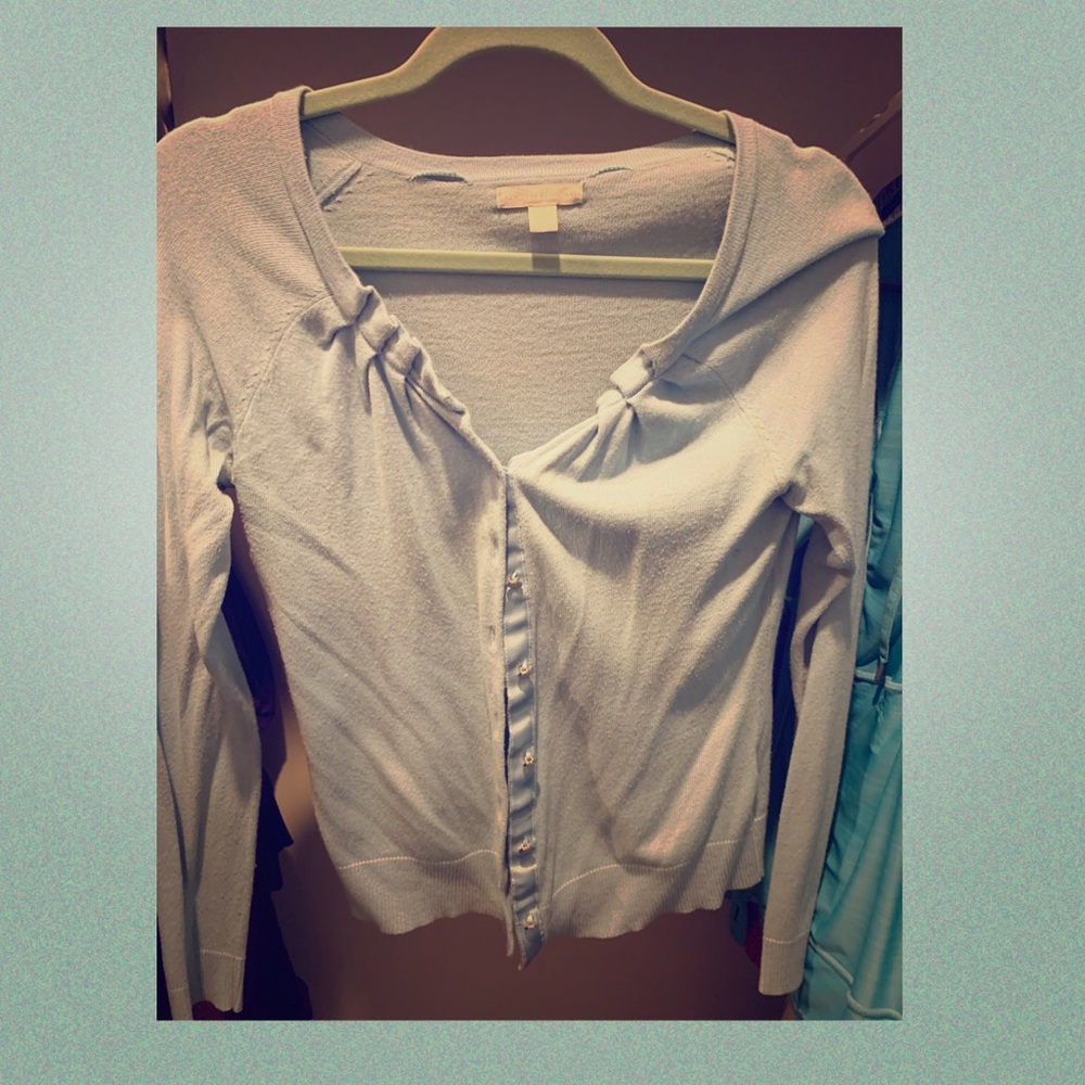 Baby blue cardigan